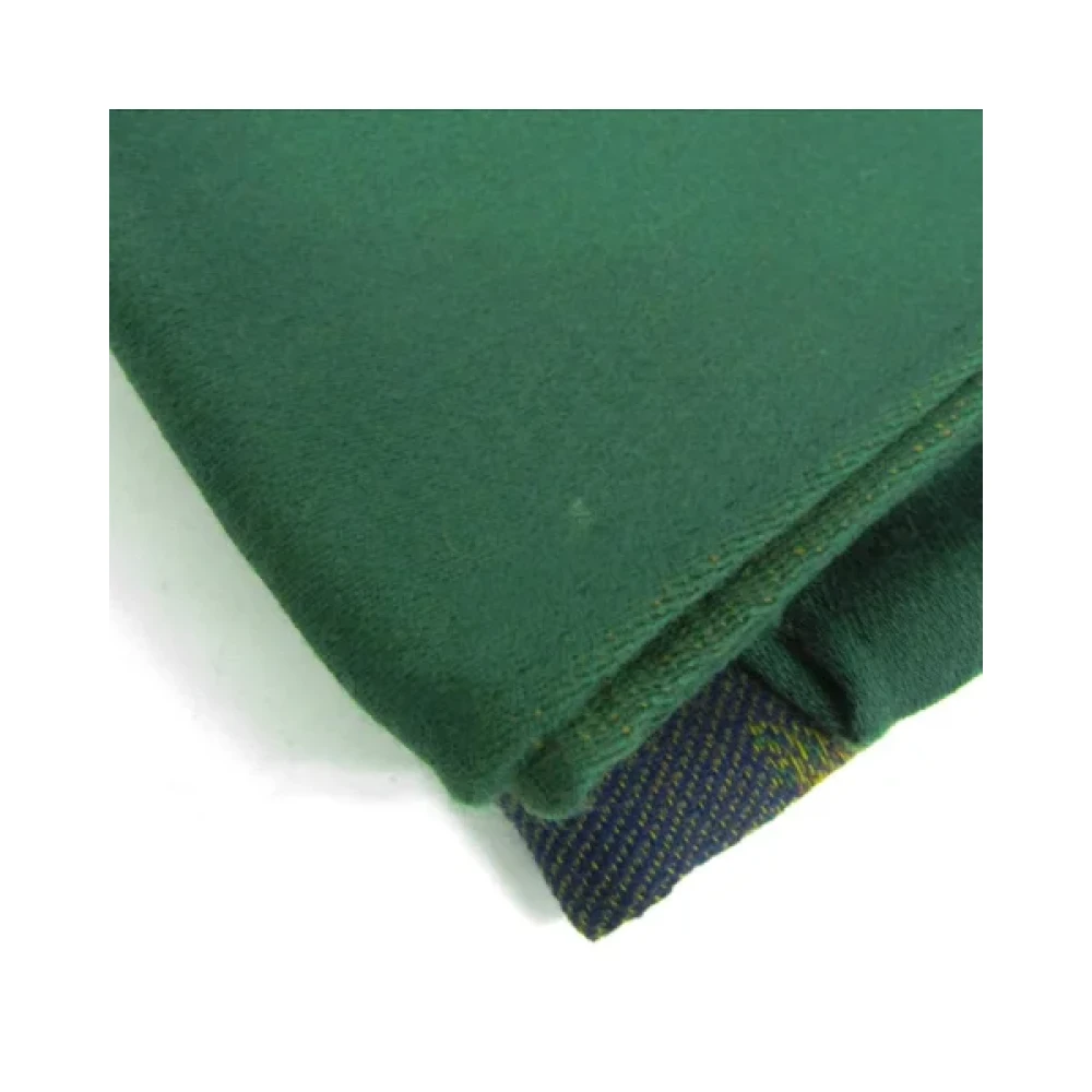 Dior Vintage Pre-owned Wool scarves Green Dames