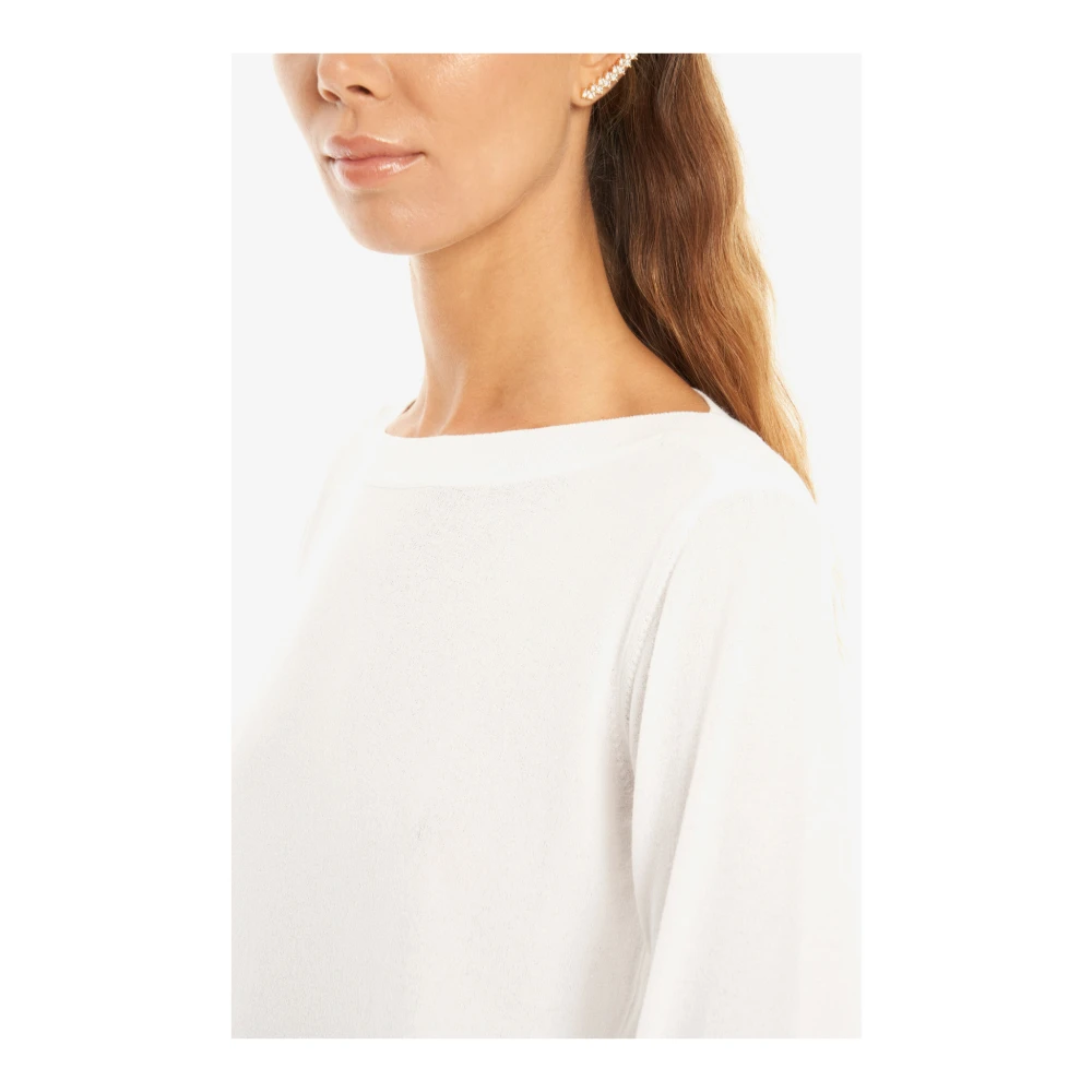 Vicario Cinque Round-neck Knitwear White Dames