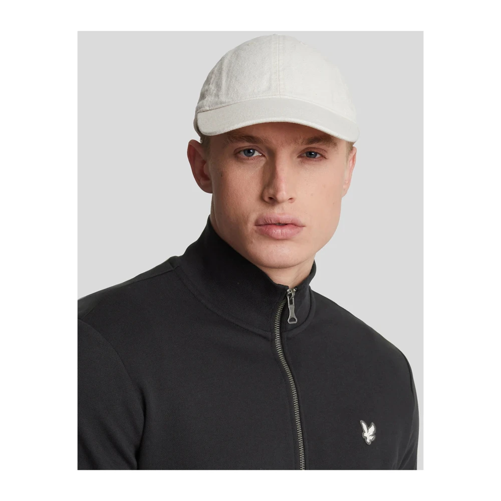 Lyle & Scott Diagonaal Weefsel Rits Hoodie Black Heren