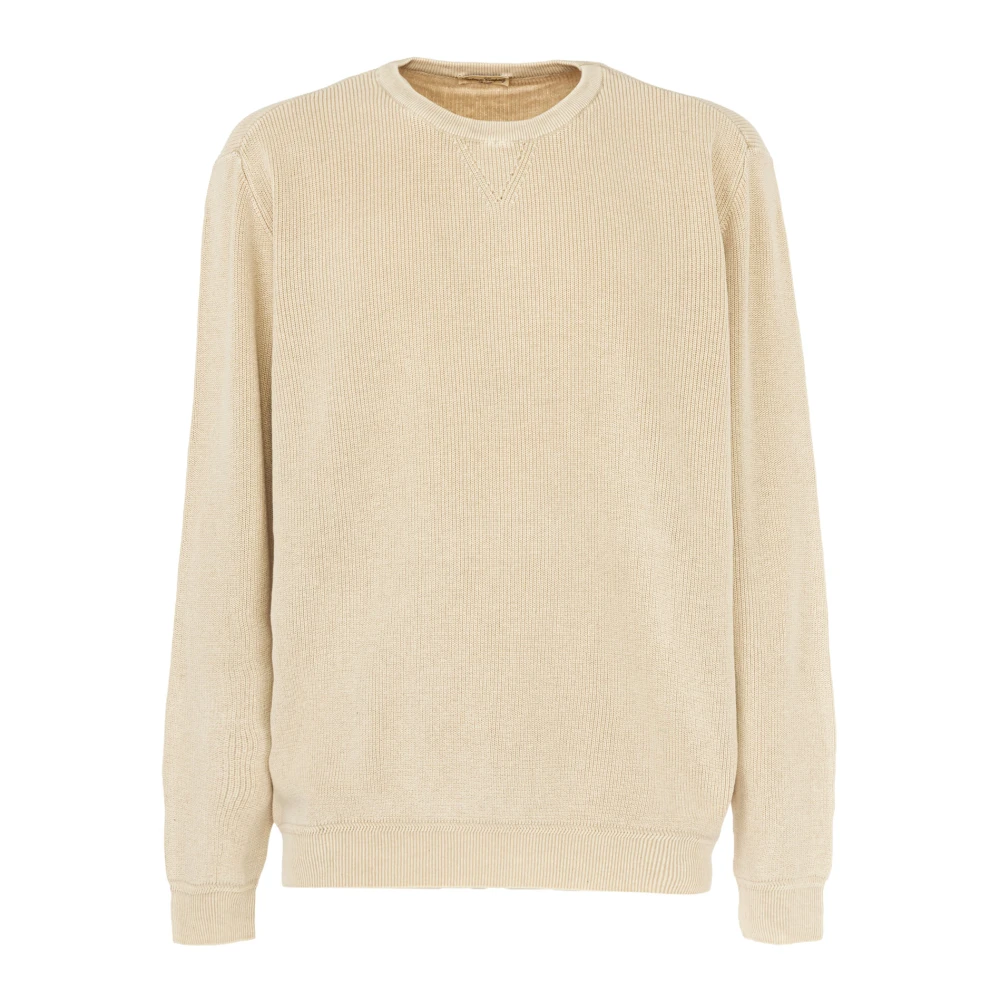 Cashmere Company Heren Crewneck Trui Beige Heren