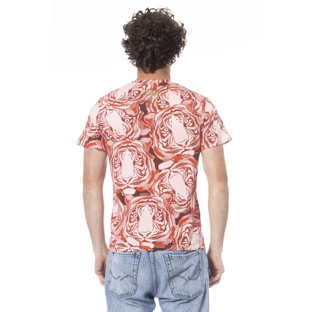 Cavalli Class Fantasie Print Korte Mouw T-shirt Multicolor Heren