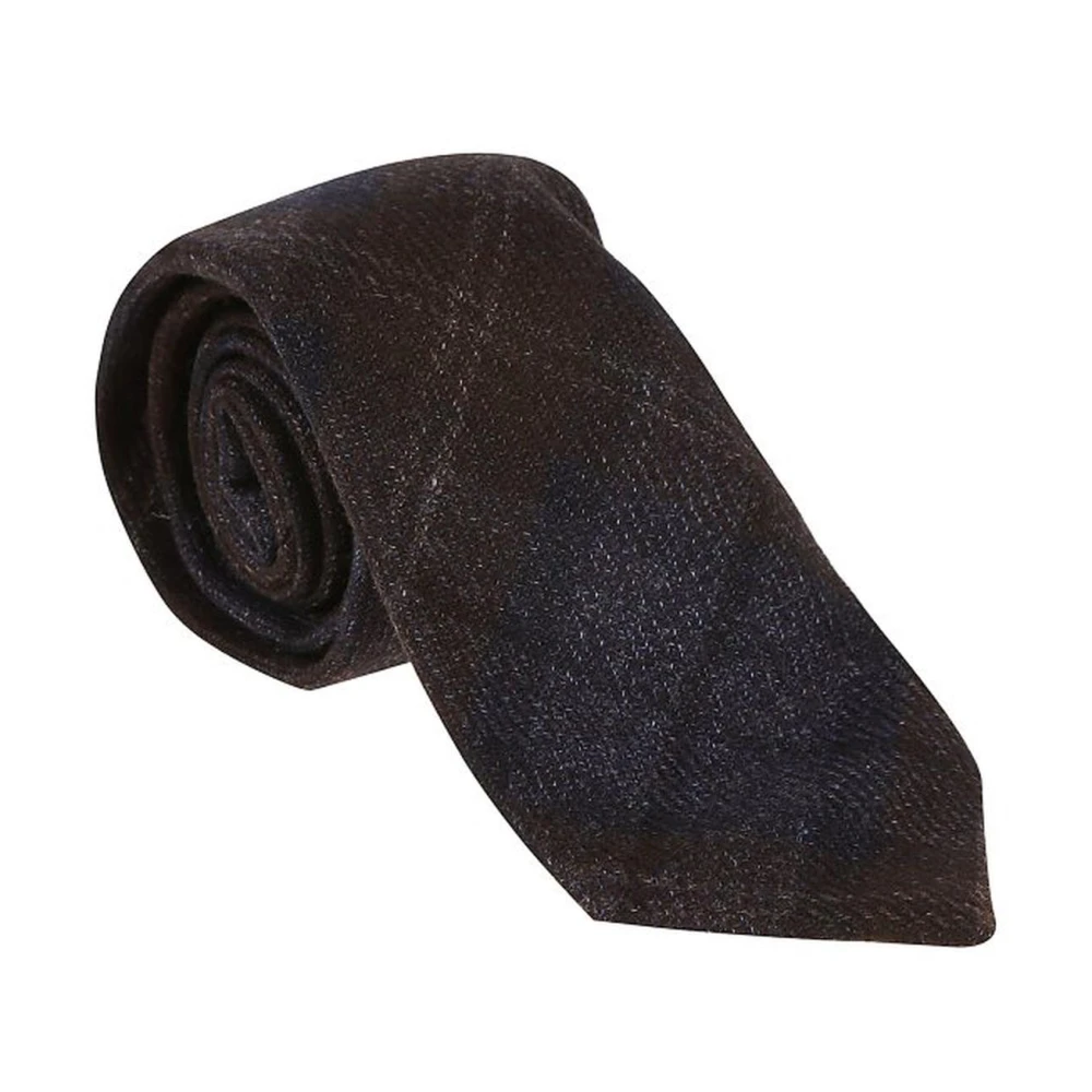Brunello Cucinelli Men's Brown Textured Silk Tie