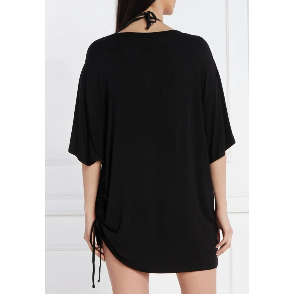 Guess Trekkoord Dames T-shirt Black Dames