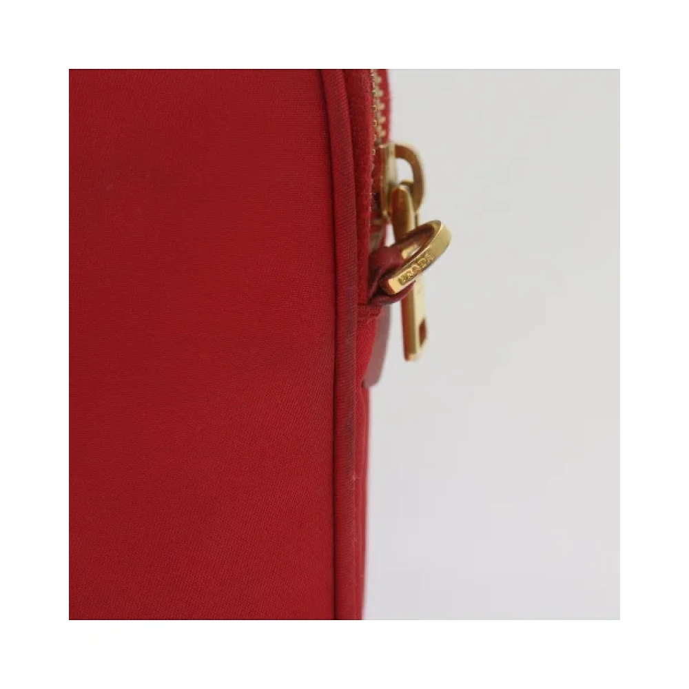 Prada Vintage Pre-owned Nylon prada-bags Red Dames