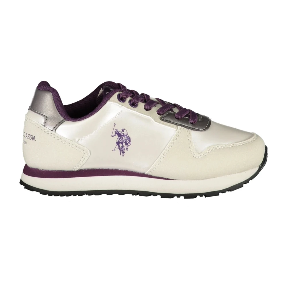 U.s. Polo Assn. Boys White Kids Sneakers, 27 Eu, Nobik011kcnh2 Sports Trainers