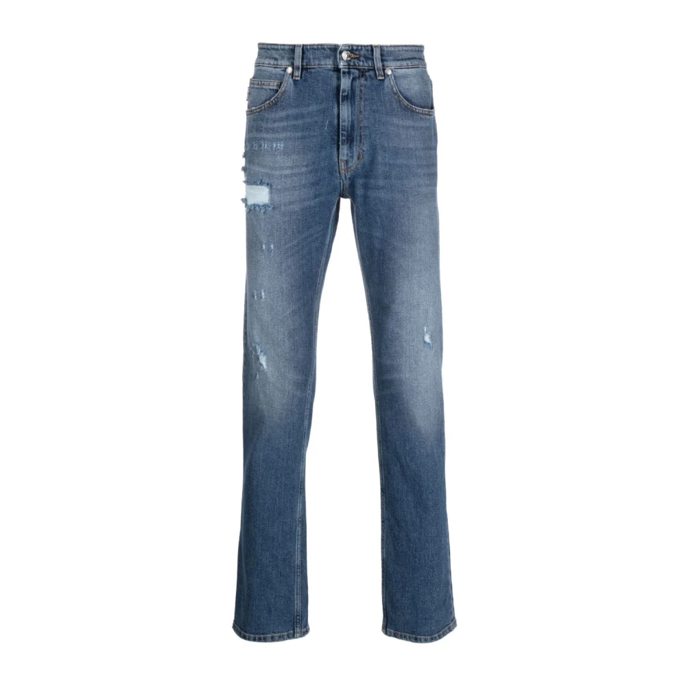 Just Cavalli Blauwe Slim Straight Jeans Blue Heren