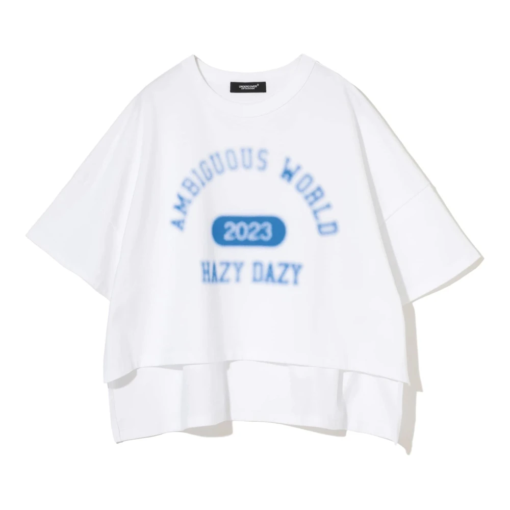 Undercover Witte Cropped T-Shirt White Dames