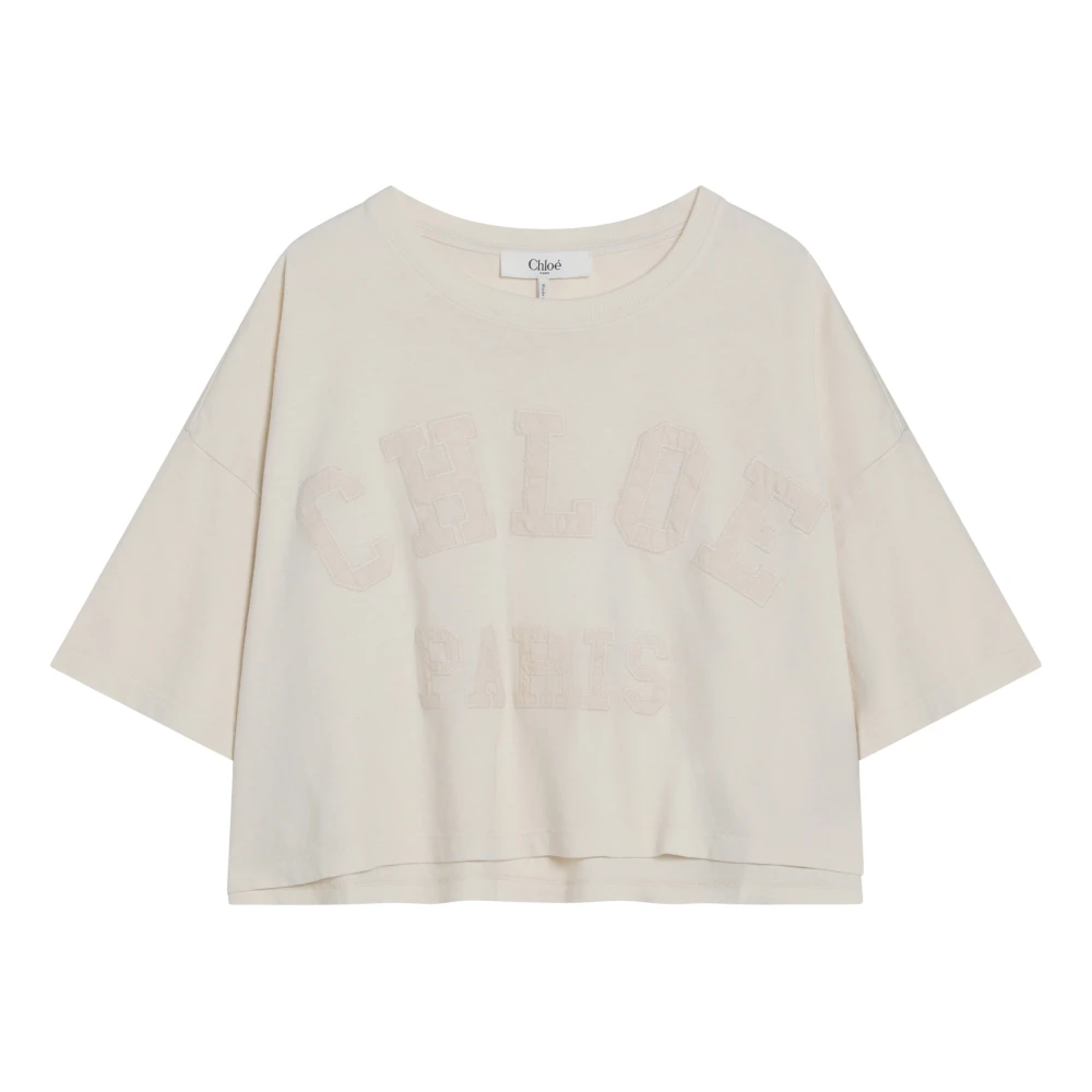 Chloé - Tops > T-Shirts - White - Chloé - Modalova