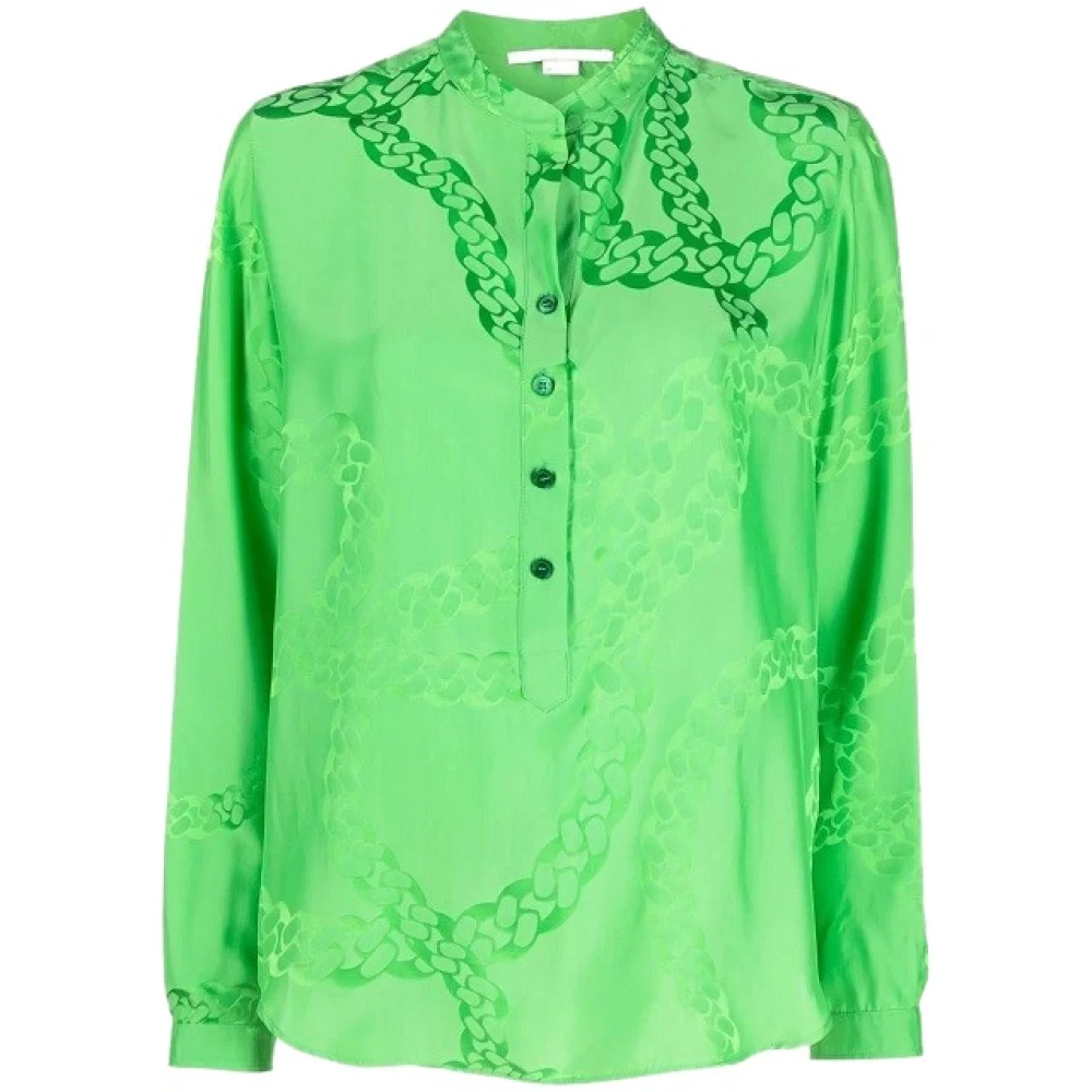 Stella Mccartney Casual Katoenen Overhemd voor Mannen Green Dames