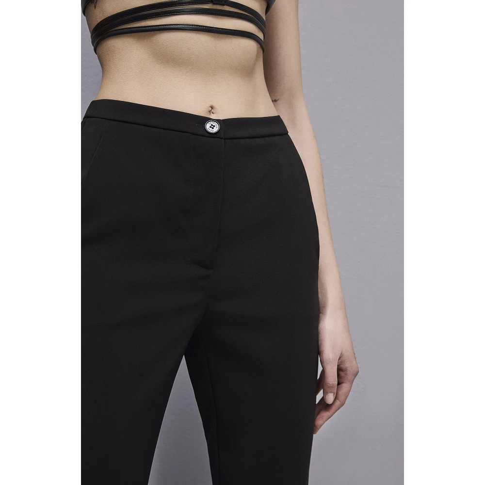 PATRIZIA PEPE Broek Essential cigarette pants Black Dames