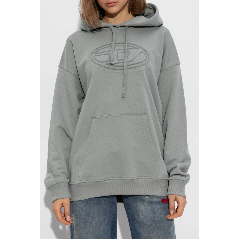 Diesel Sweatshirt S-Ummer-Bigoval Gray Unisex
