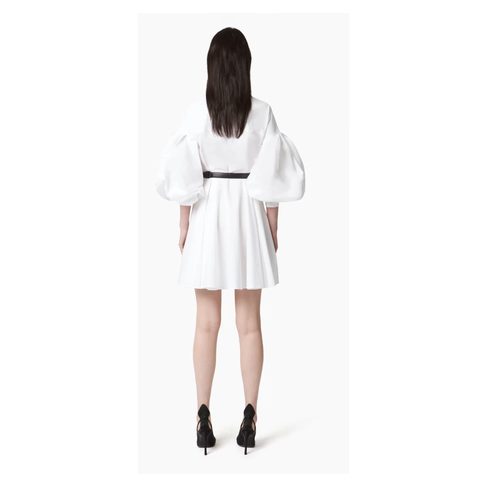 Nina Ricci Midi Jurk MET Cocoon White Dames