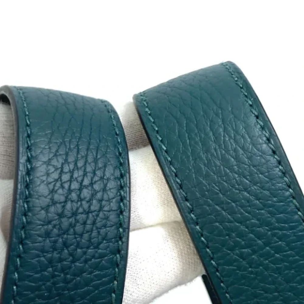 Hermès Vintage Pre-owned Leather handbags Green Dames