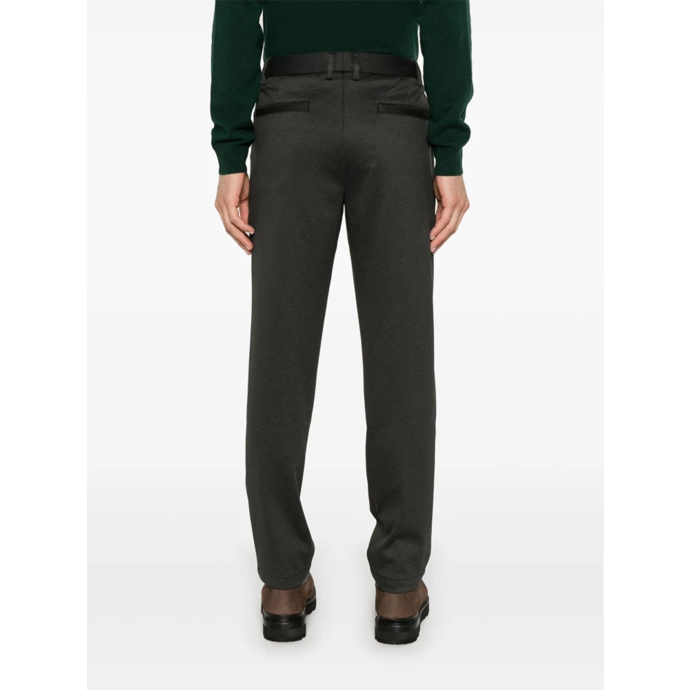 Hugo Boss Gemengde wollen broek met zakken Black Heren