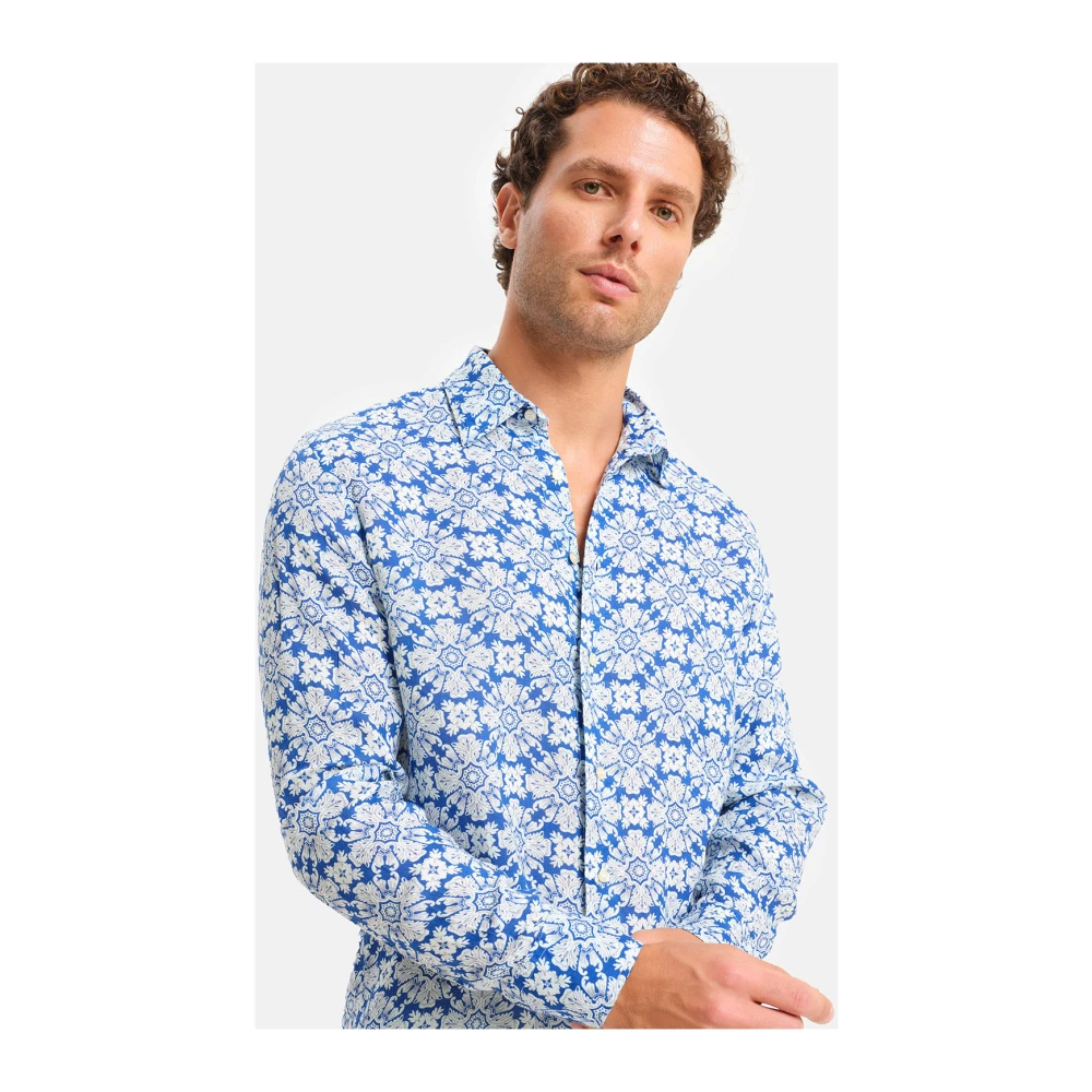 Peninsula Linnen Zomer Overhemd Multicolor Heren