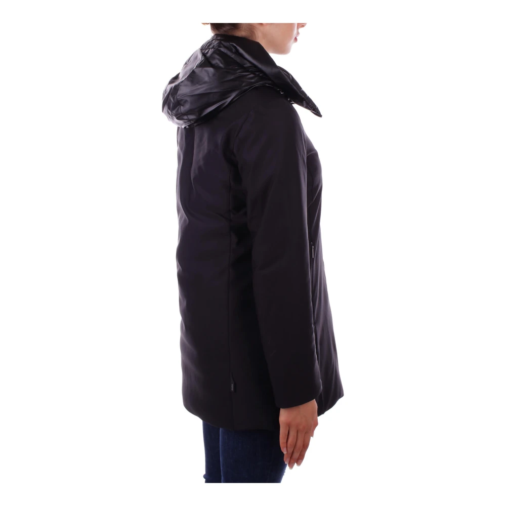 Suns Zwarte Hoodie met Rits Black Dames