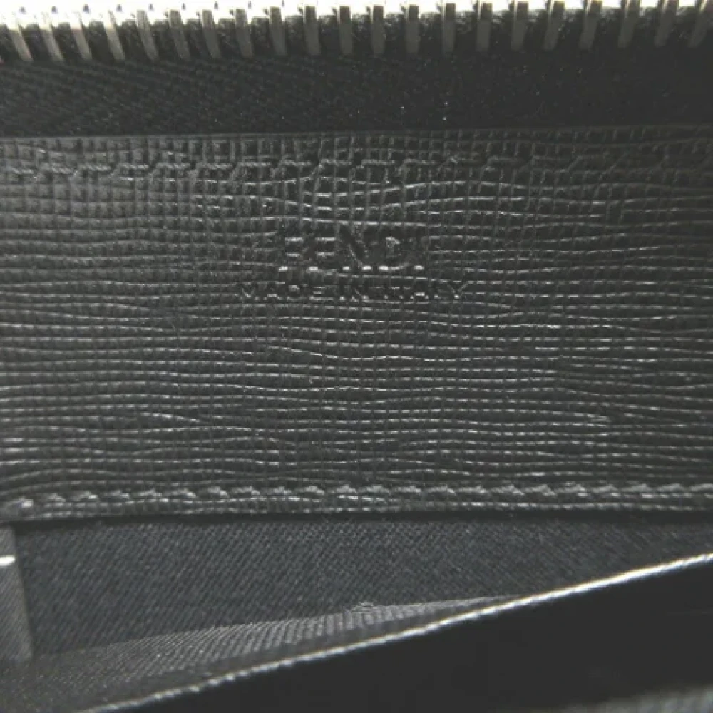 Fendi Vintage Pre-owned Leather wallets Black Dames