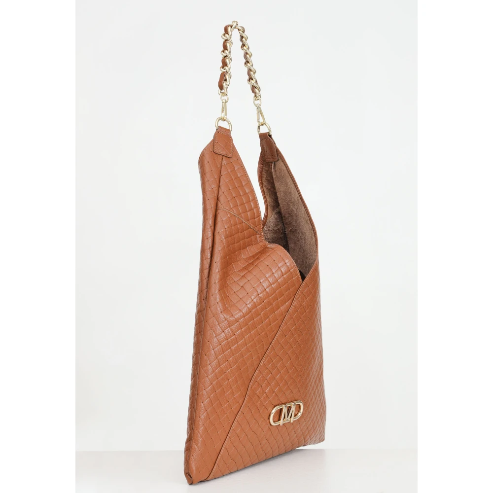 Marc Ellis Bruine leren shopper tas Brown Dames