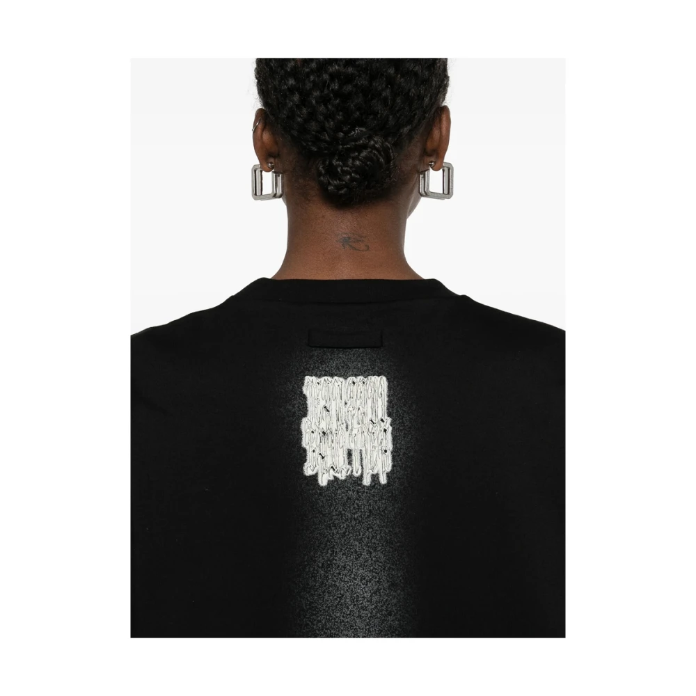 Jean Paul Gaultier Zwarte Ronde Hals Korte Mouwen T-shirt Black Dames