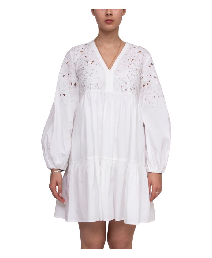 robe-en-coton-brodee-a-manches-ballon