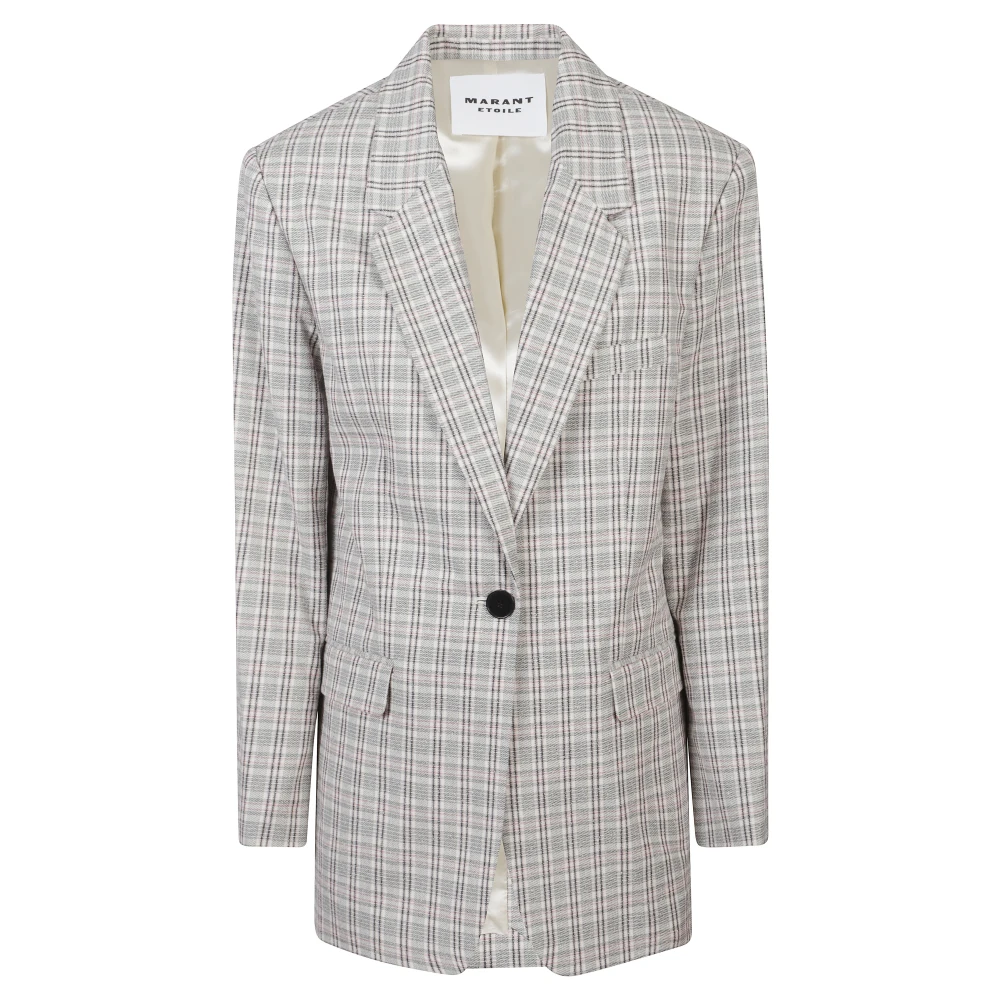 Marant Étoile Women's Multicolor Blazers, Xs, Checked Blazer