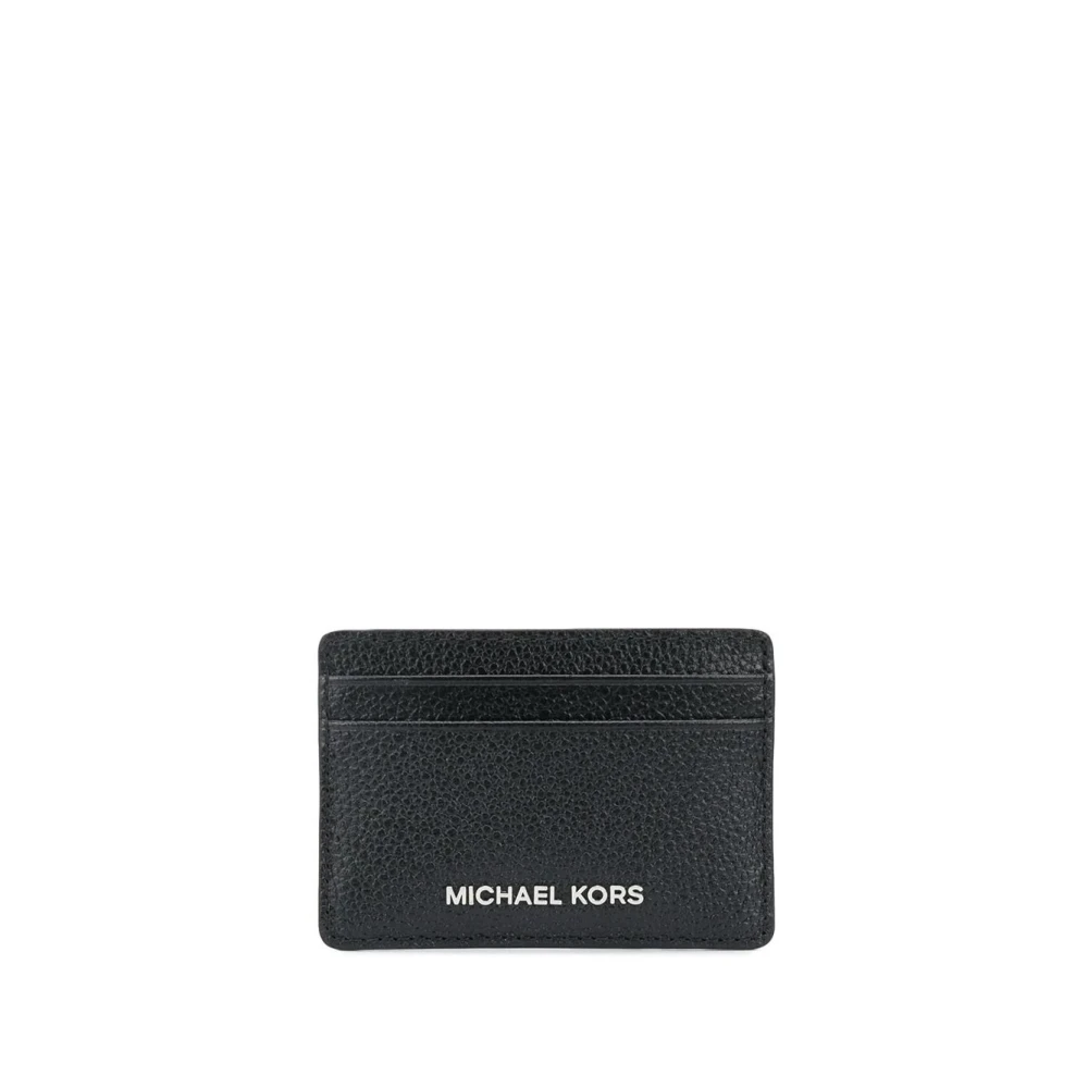 Michael Kors Zwarte lederen portemonnee Black Dames
