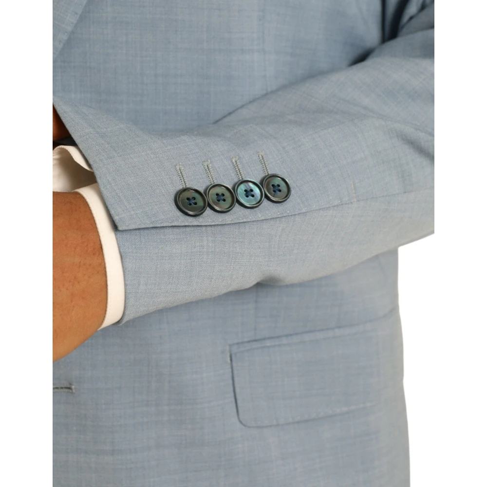 Dolce & Gabbana Slim Fit Martini Formeel Pak Blue Heren