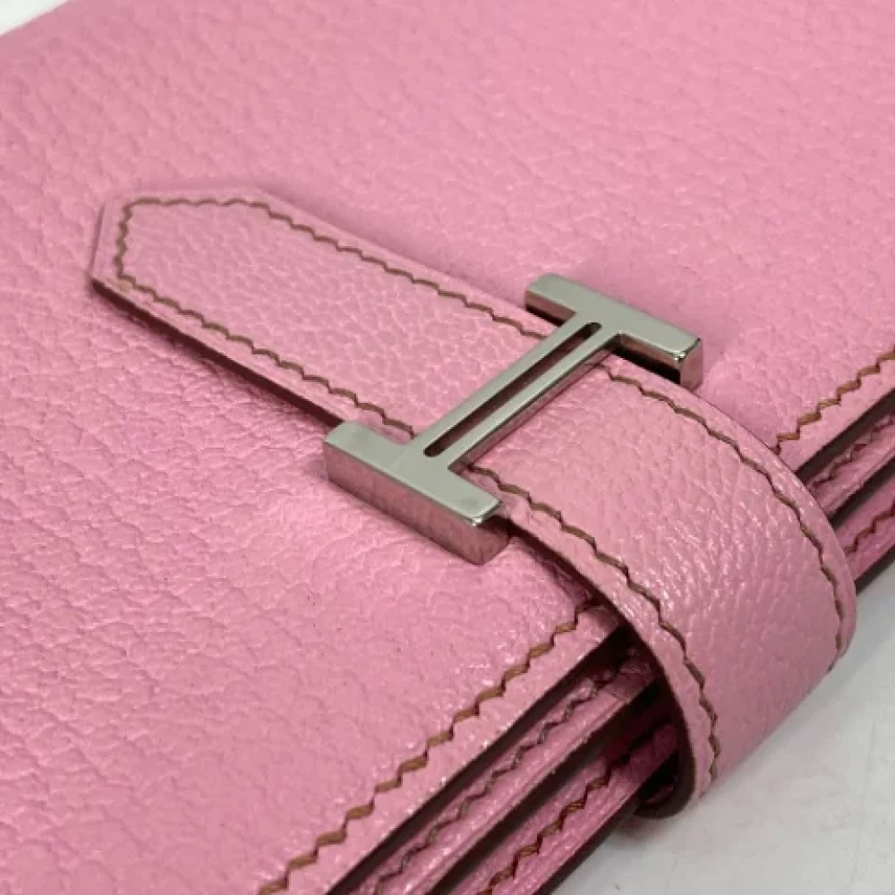 Hermès Vintage Pre-owned Leather wallets Pink Dames