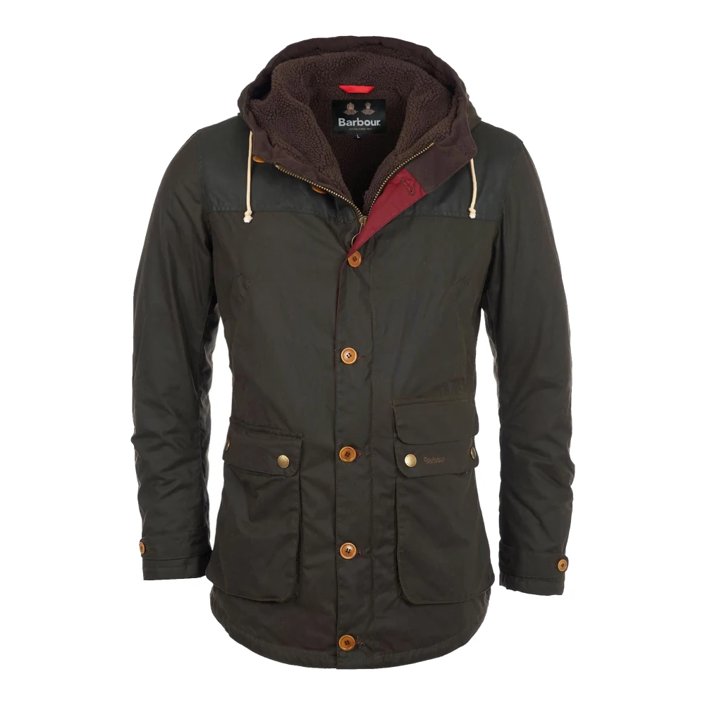Barbour Gewaxte Olijf Game Jas Green Heren