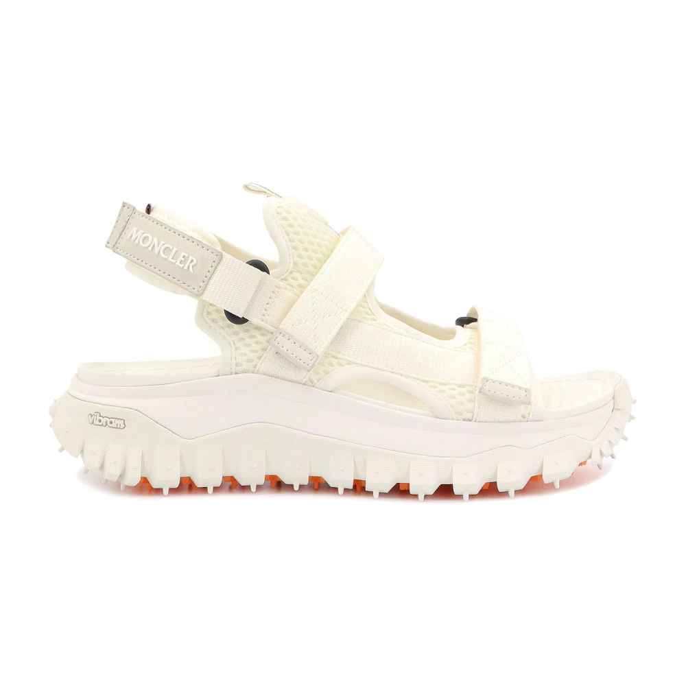 Moncler Vita Sandaler med Justerbara Remmar White, Dam