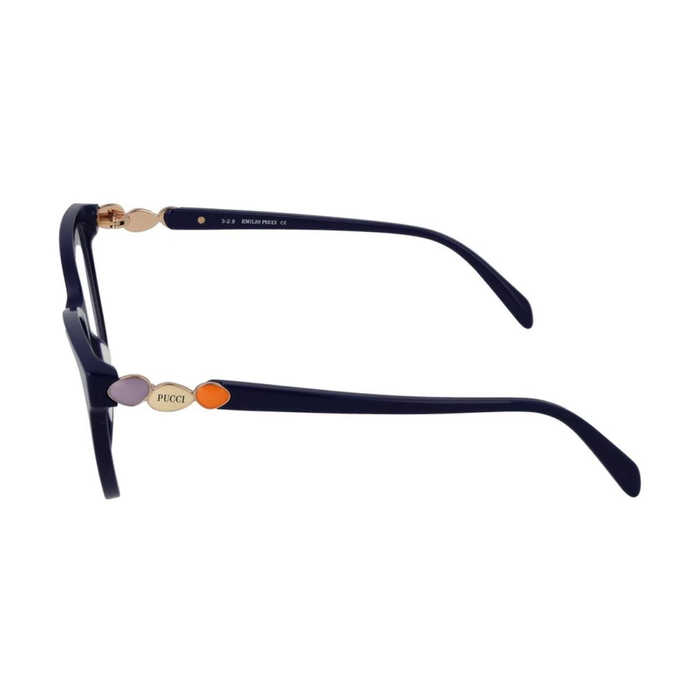 EMILIO PUCCI Blauwe Cat Eye Optische Frames Blue Dames