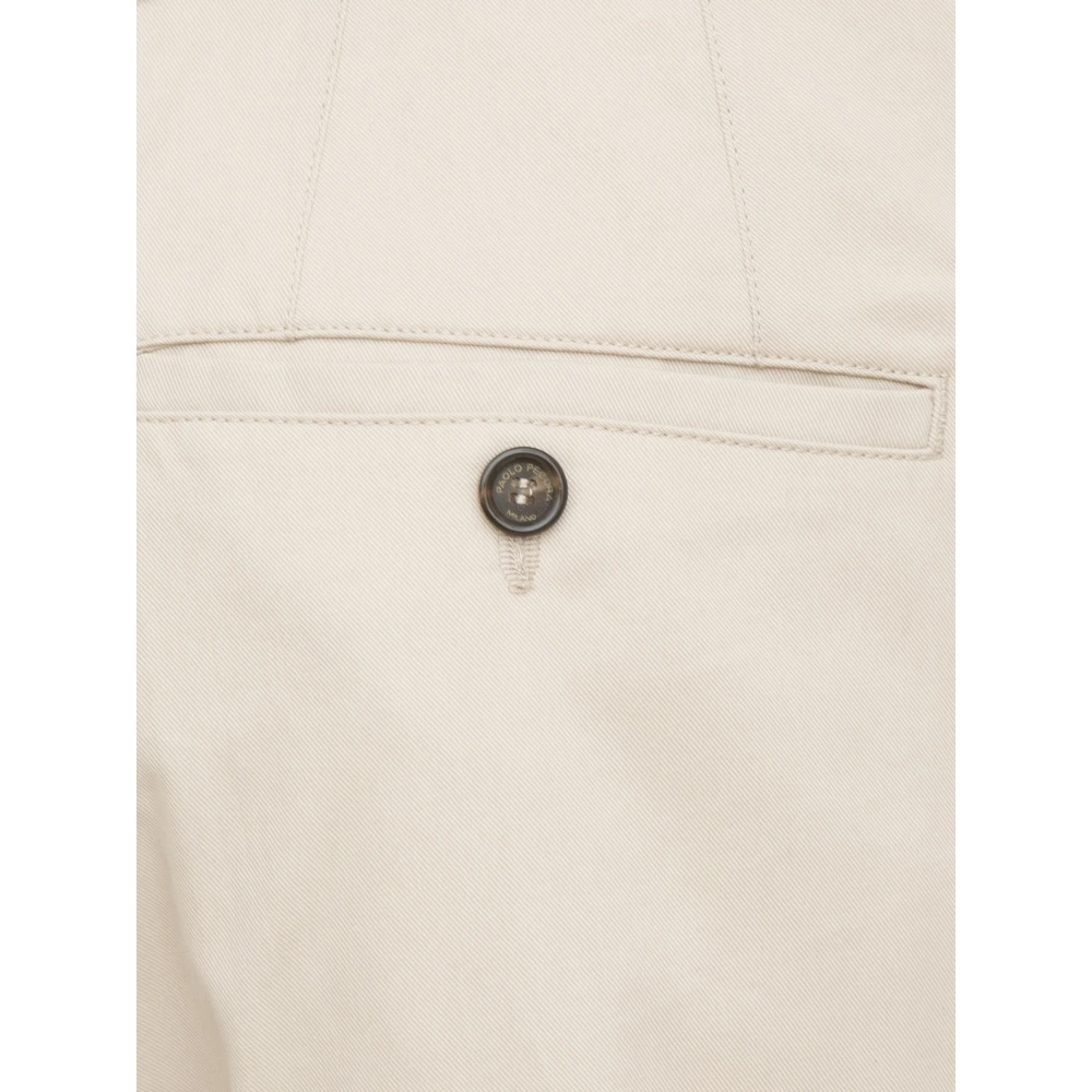 Paolo Pecora Beige Stoffen Broek Beige Heren