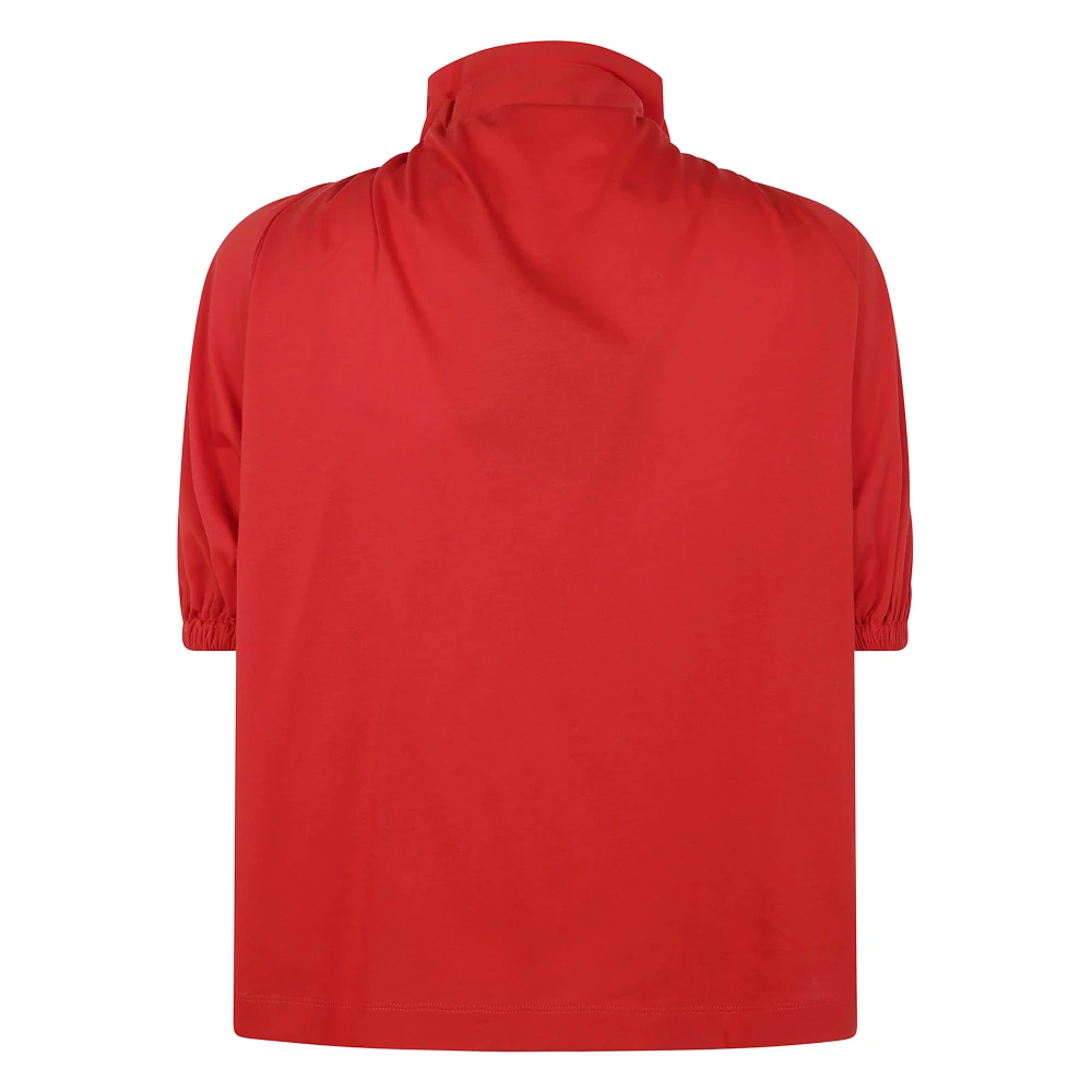 Patou Jersey Top voor Volume en Stijl Red Dames