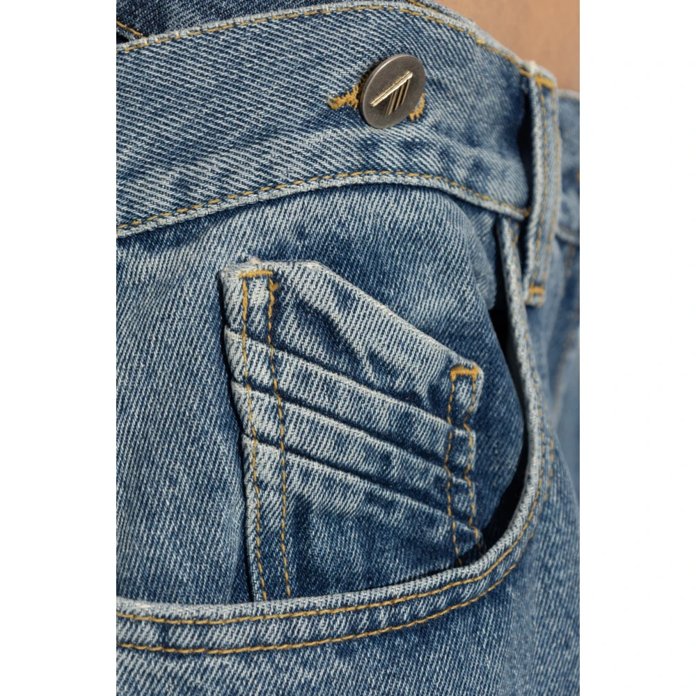 The Attico Jeans met logo Blue Dames