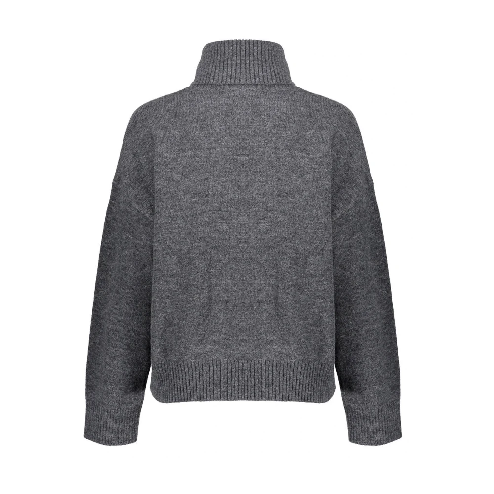 Geisha Stijlvolle Rollneck Pullover Gray Dames