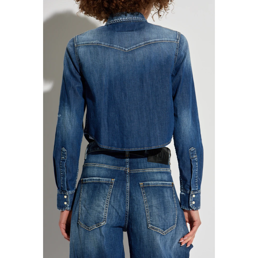 Dsquared2 Denim overhemd Blue Dames