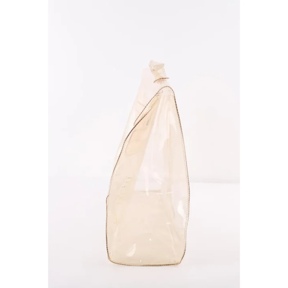 Hermès Vintage Pre-owned Vinyl handbags Beige Dames