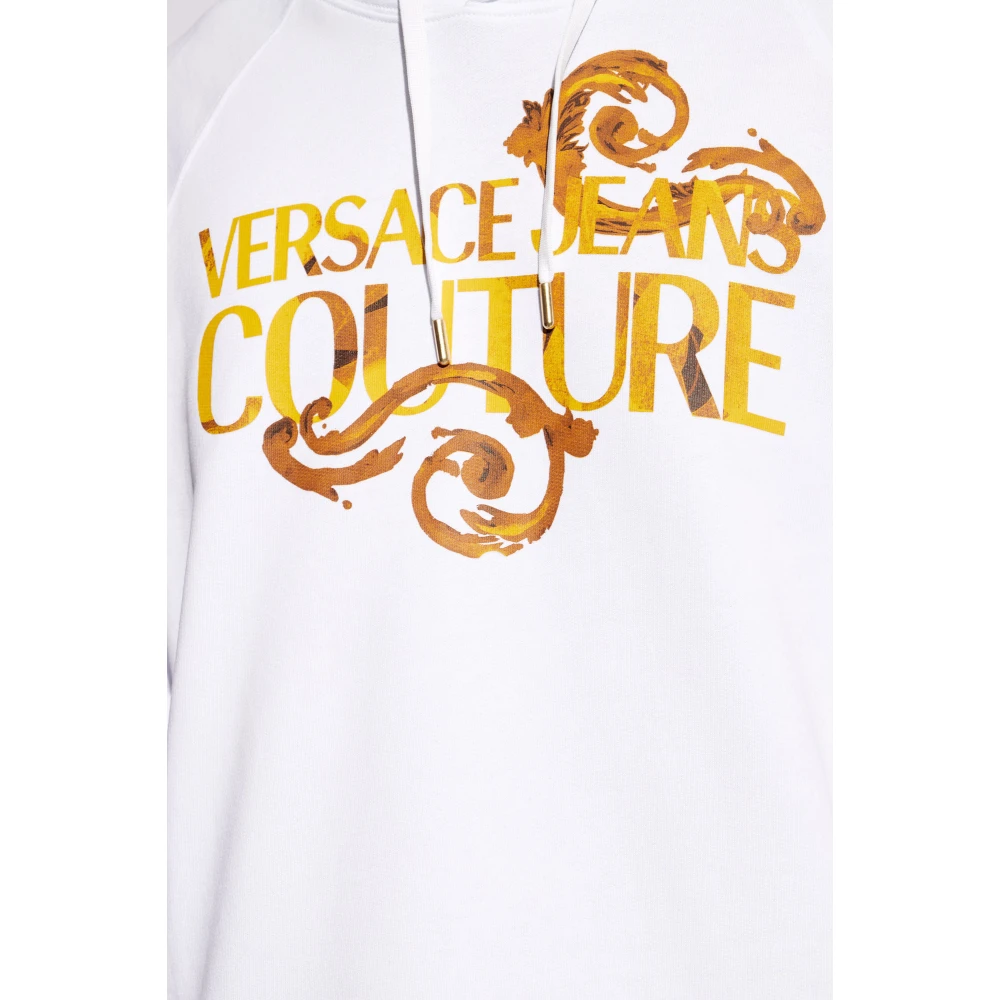 Versace Jeans Couture Bedrukte hoodie White Heren