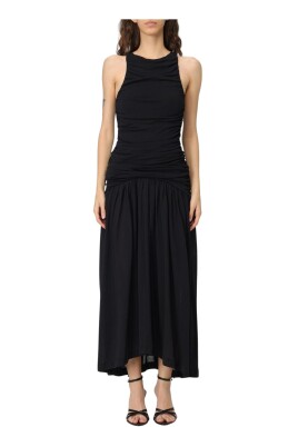 stylish-flared-midi-dress-sleeveless-design