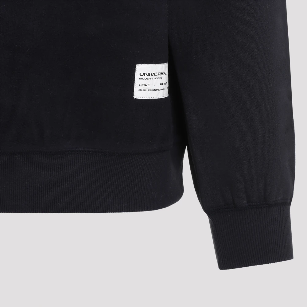 Universal Works Blauwe Sweatshirt Aw24 Herenmode Blue Heren