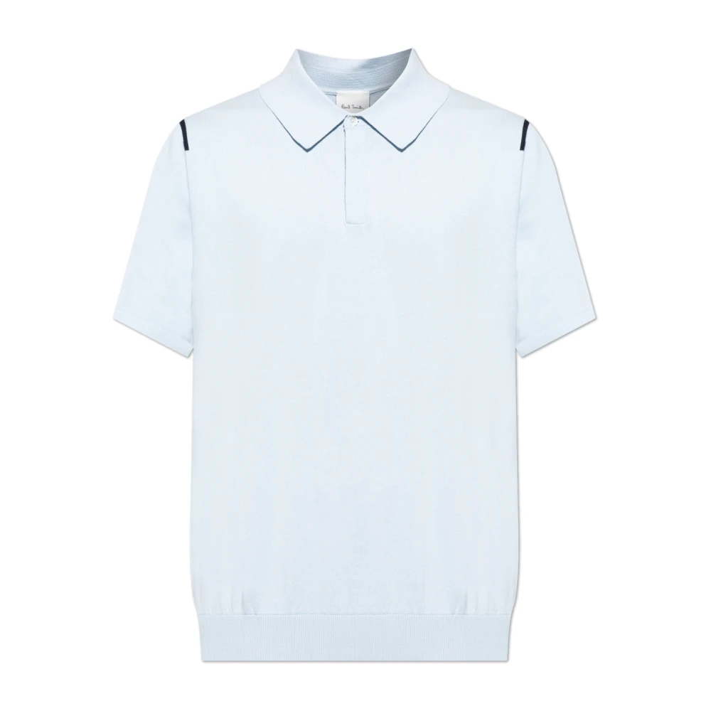 Paul Smith Katoenen polo Blue Heren