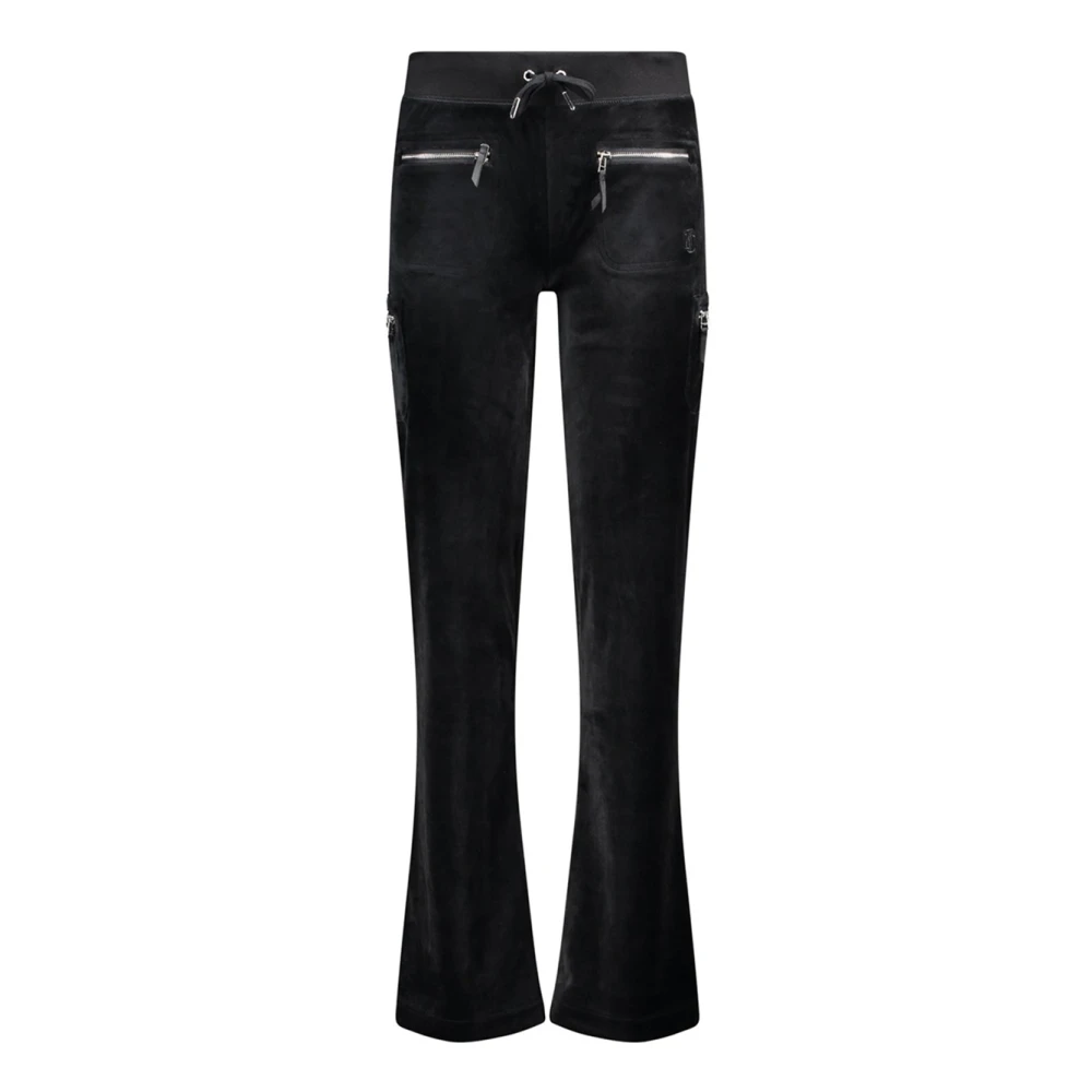 Juicy Couture Fluwelen Cargo Broek Polyester Mix Black Dames