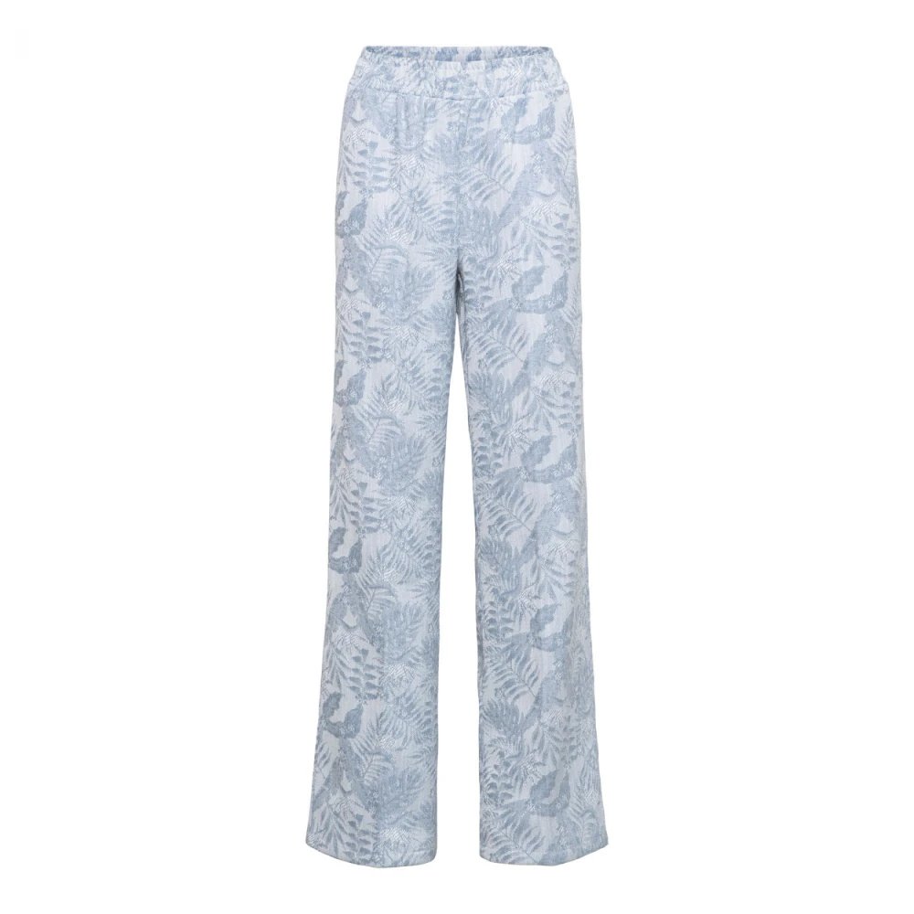 &Co Woman Wijde Broek Zomerse Stijl Blue Dames