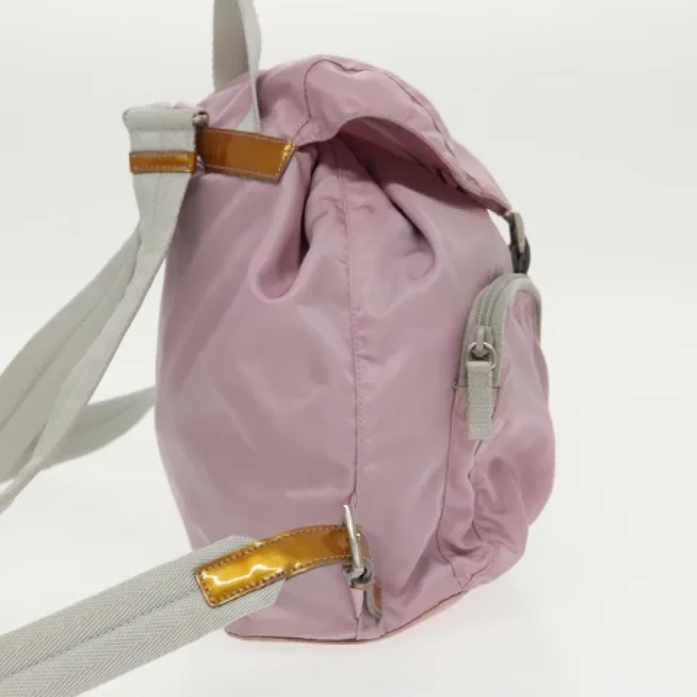 Prada Vintage Pre-owned Nylon backpacks Pink Dames