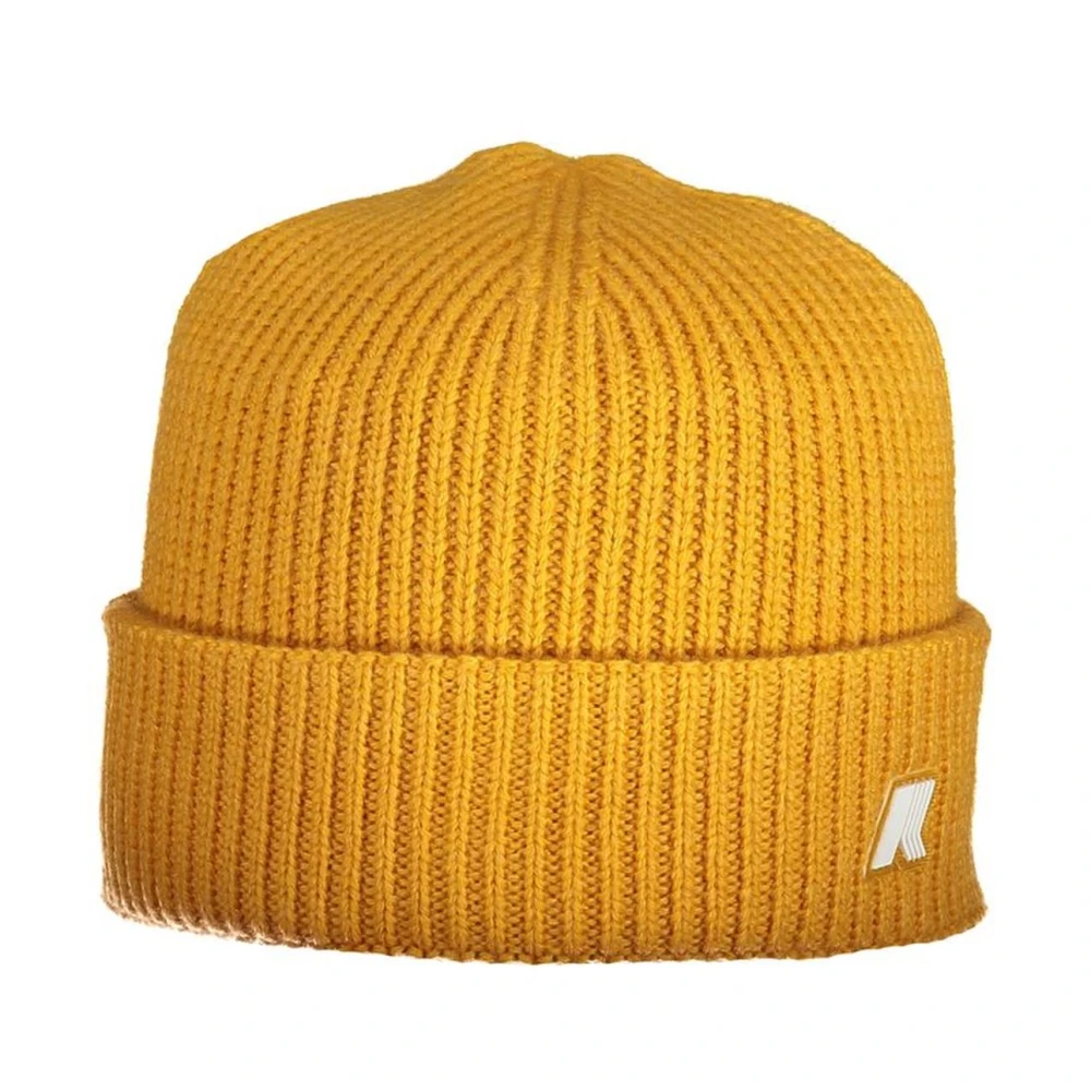 K-way Gele Wollen Hoeden & Petten Yellow Heren