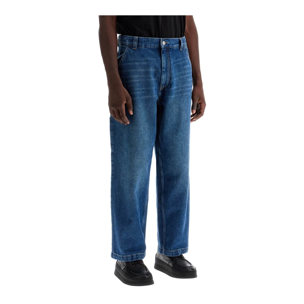 Isabel marant Wijd uitlopende Jorama Jeans met Achterzak Blue Heren