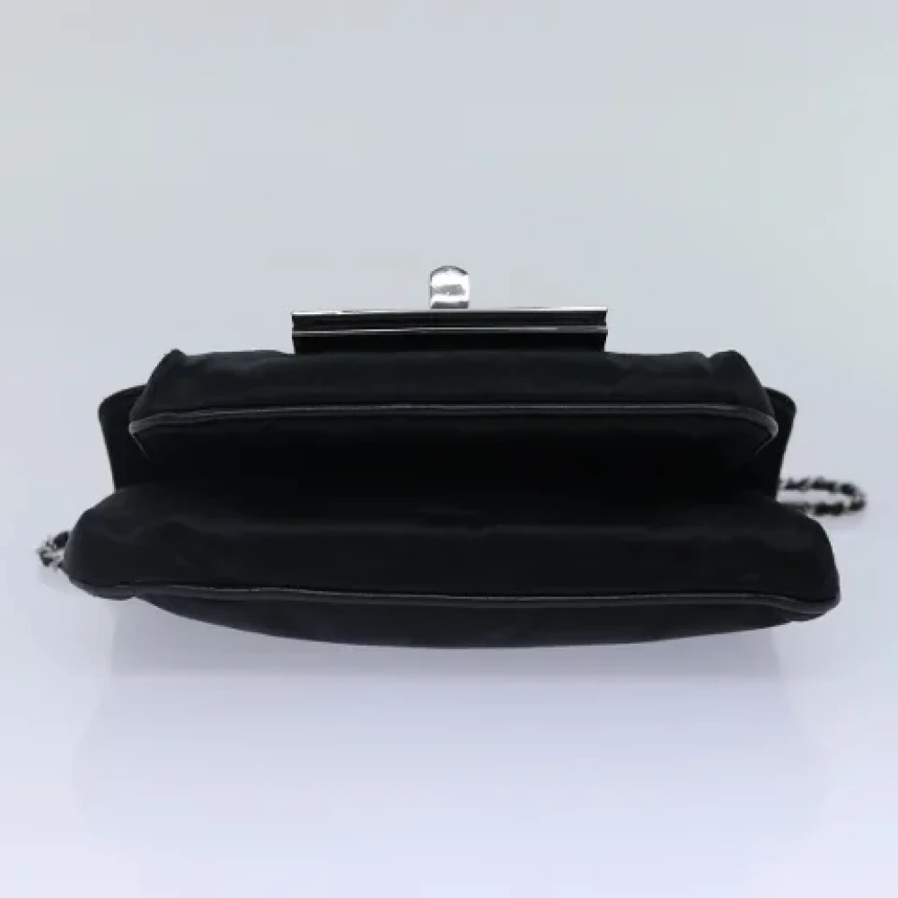 Chanel Vintage Pre-owned Canvas chanel-bags Gray Dames