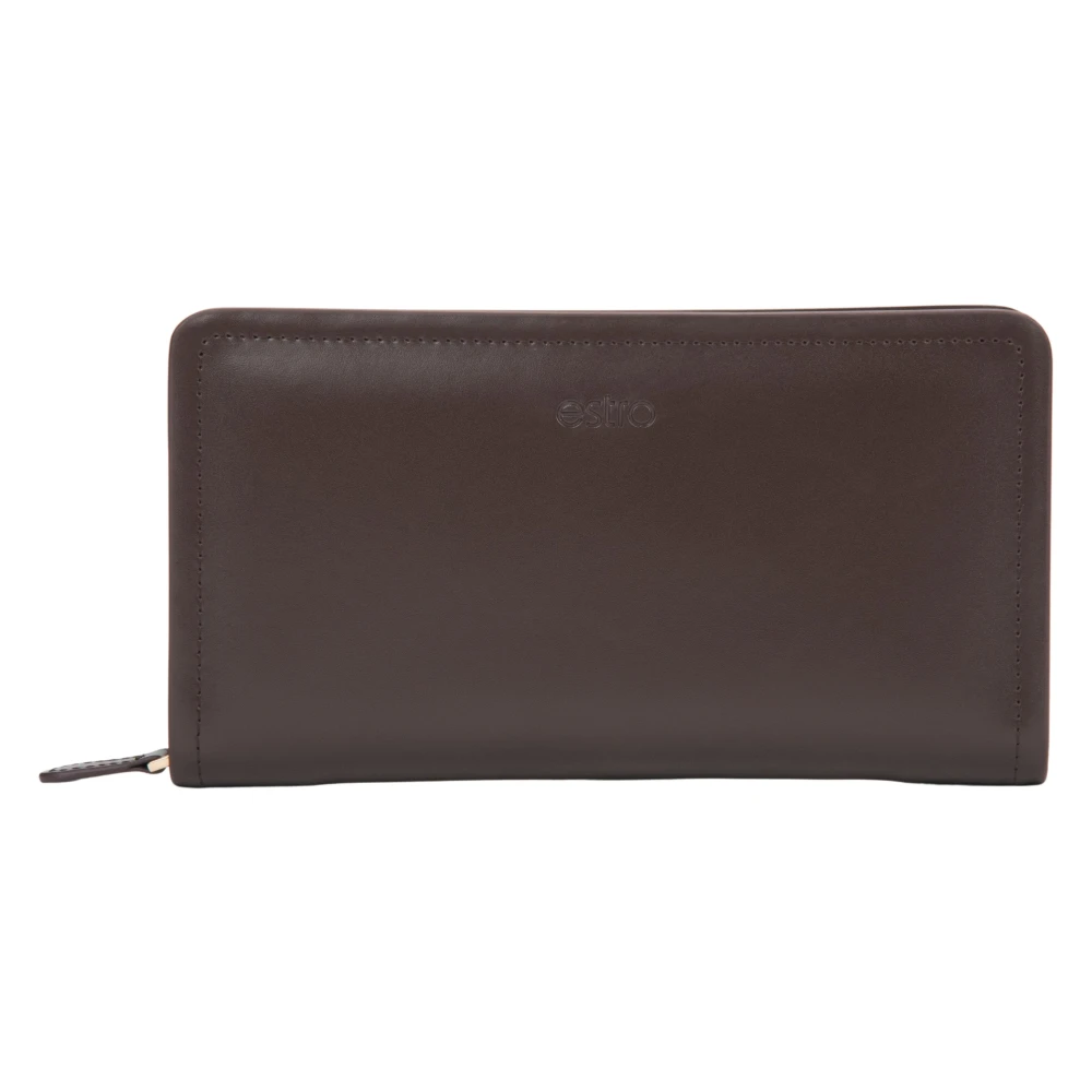 Estro Women's Brown Wallets & Cardholders, One Size, Continental Wallet