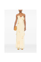 robe-jaune-florale-drapee