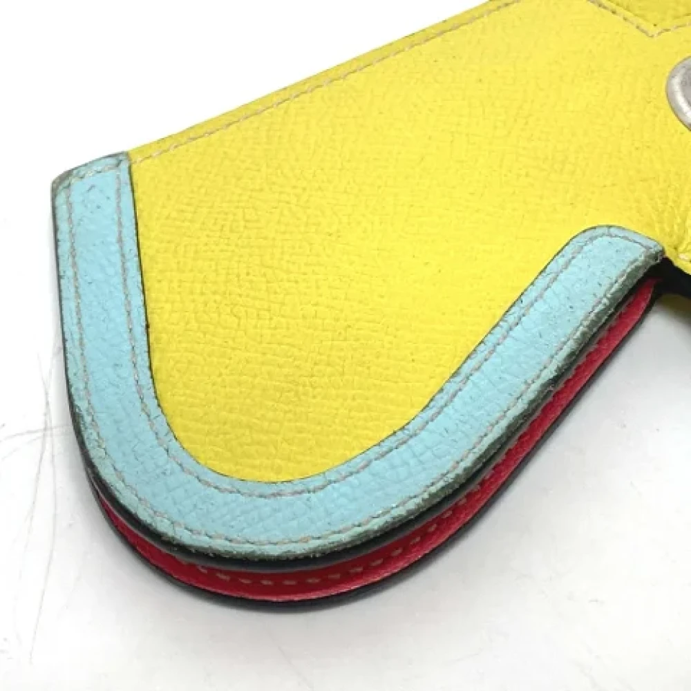 Hermès Vintage Pre-owned Leather home-office Yellow Dames